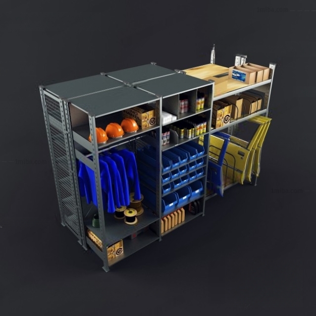 现代货架3D模型