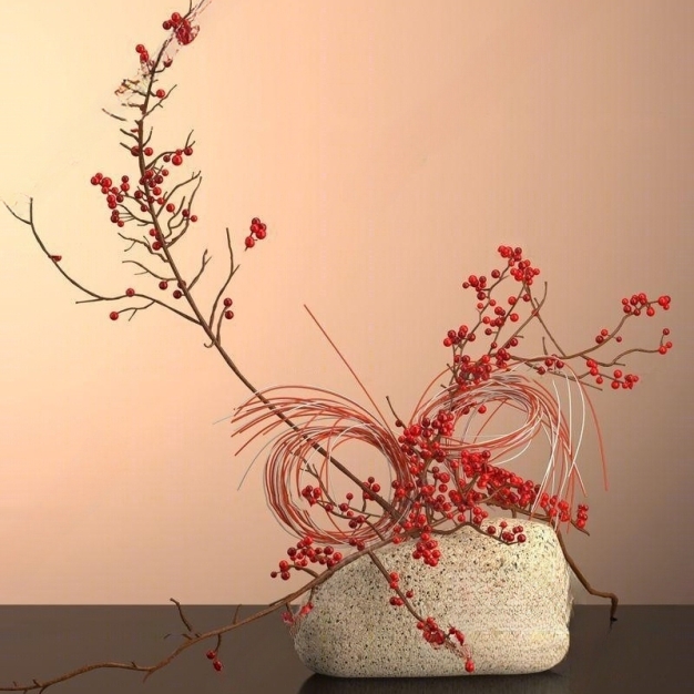 现代花艺摆件3D模型