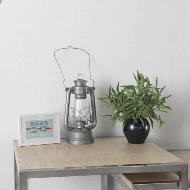 现代煤油灯 植物摆件3D模型