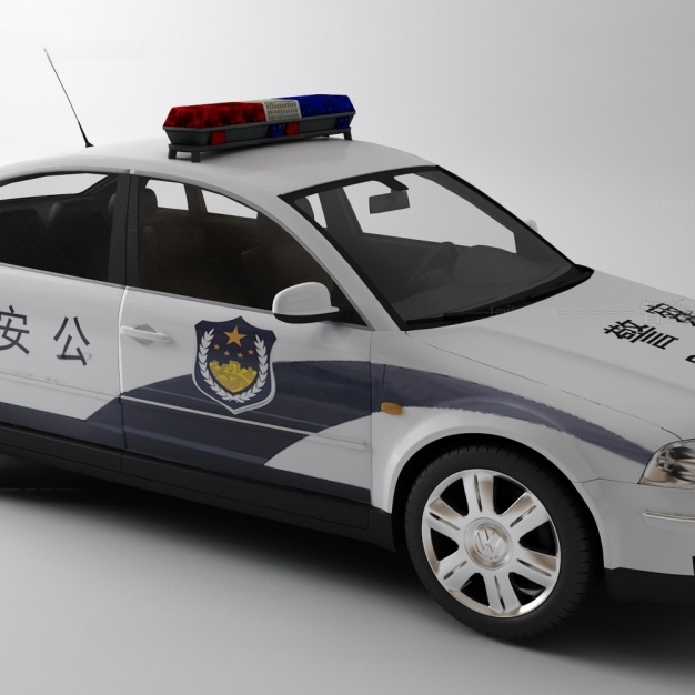 现代警车3D模型