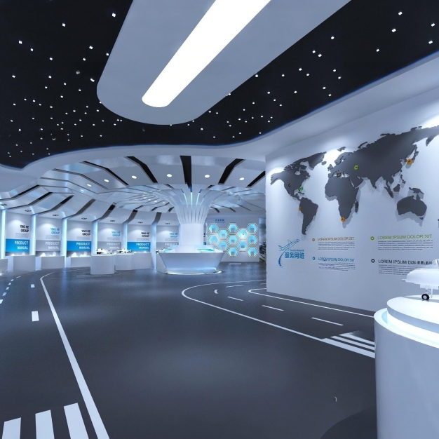 现代科技展厅3D模型