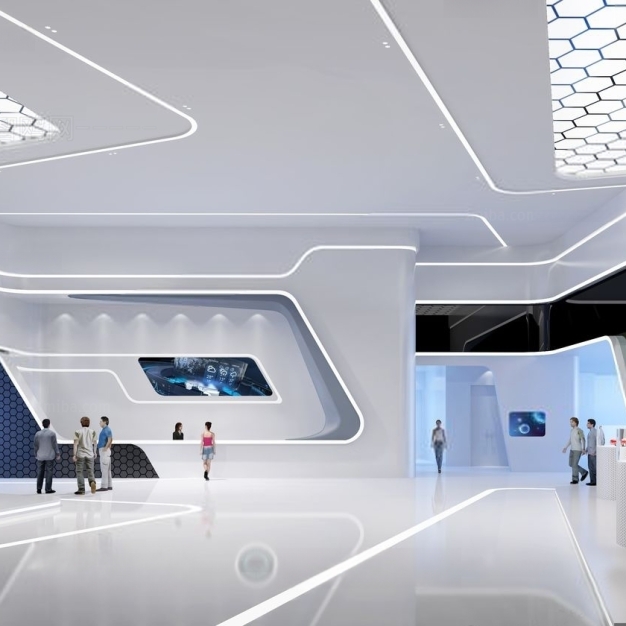 现代科技展厅3D模型