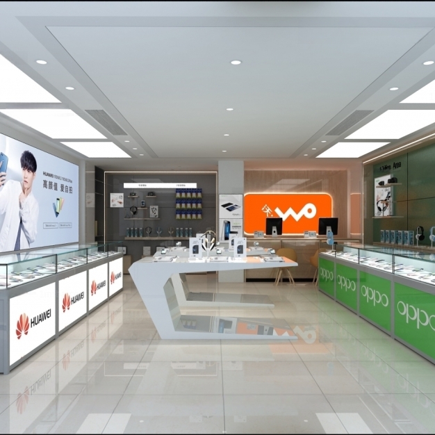 现代手机专卖店3D模型