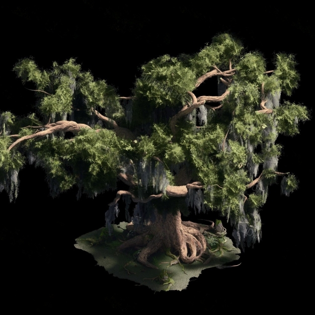 现代大树3D模型