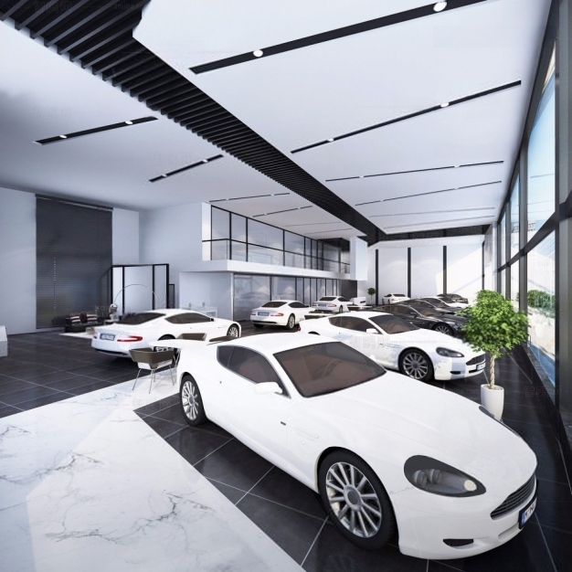 现代汽车展厅3D模型