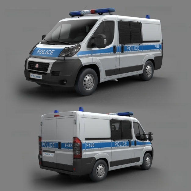 现代警车3D模型