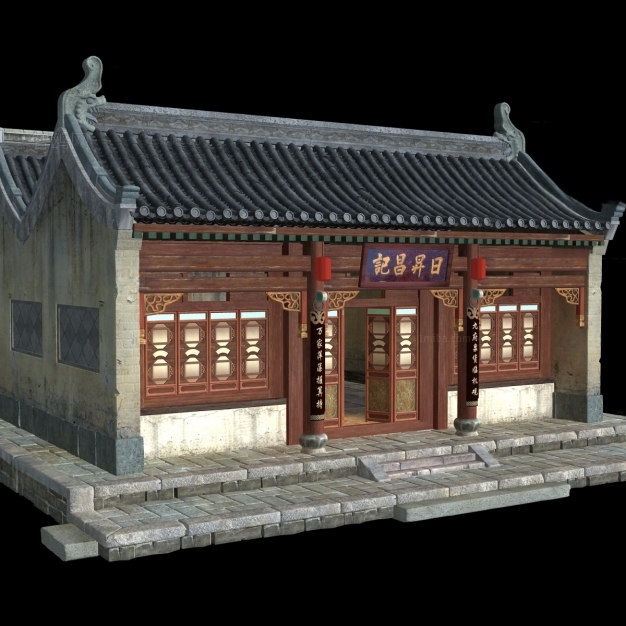 中式古建3D模型