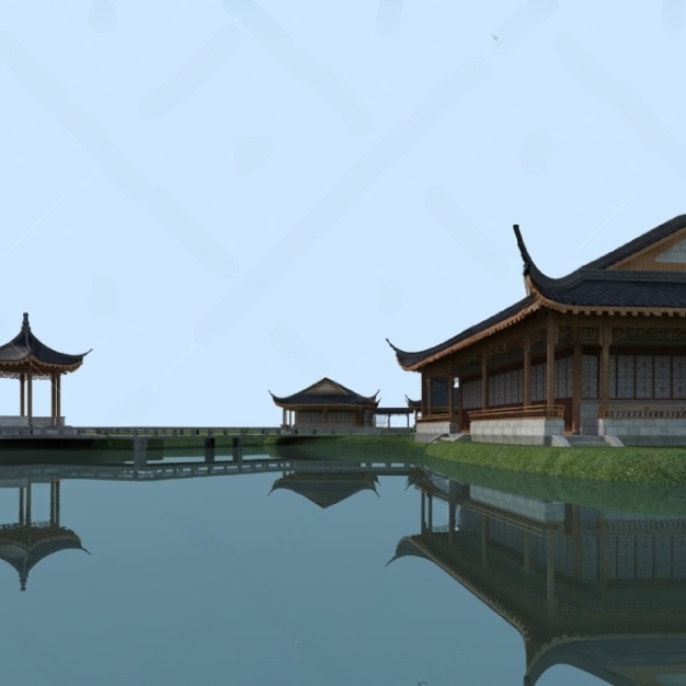中式古建3D模型
