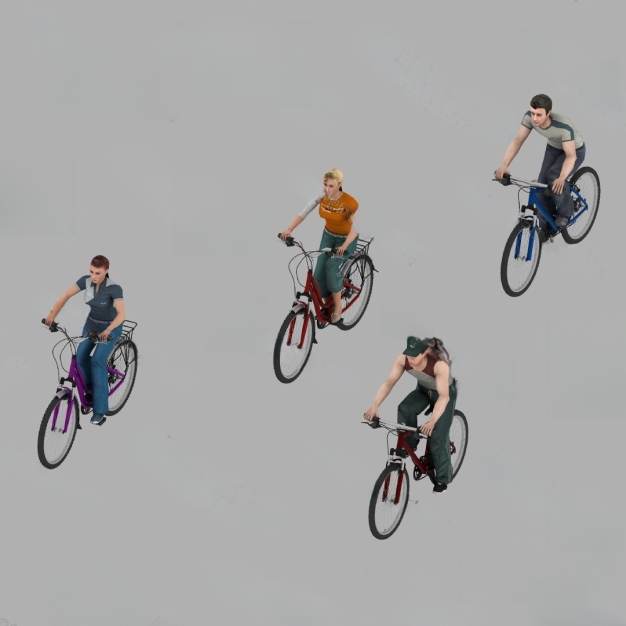 现代自行车3D模型