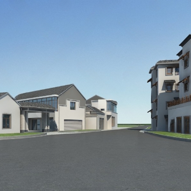 新中式民宅 居民楼3D模型