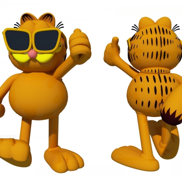玩具加菲猫3D模型