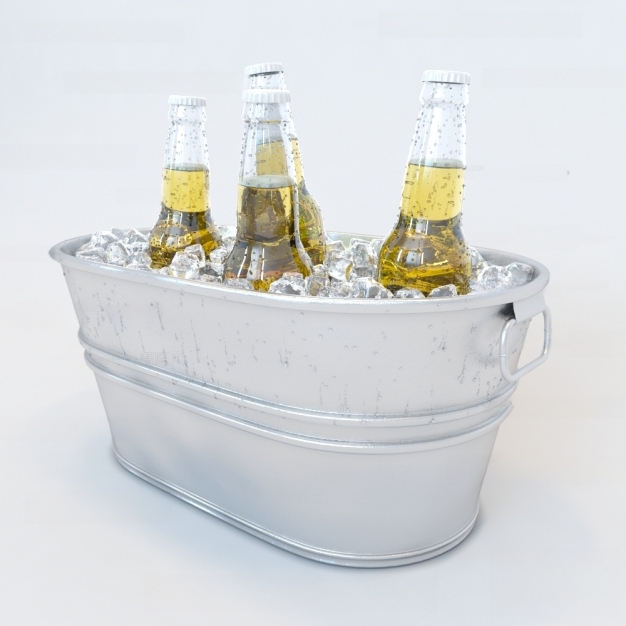 现代冰啤酒3D模型