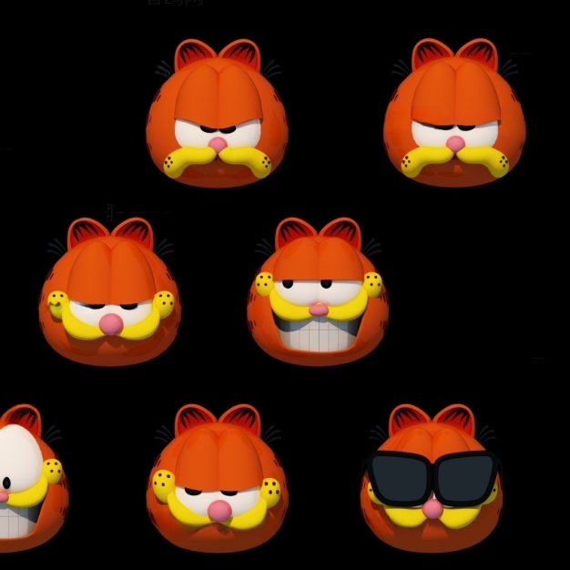 现代玩具加菲猫3D模型
