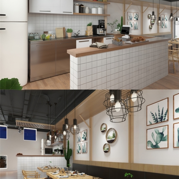 北欧餐厅3D模型