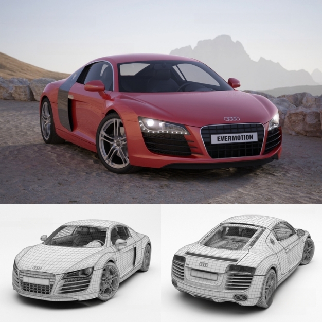 现代汽车3D模型