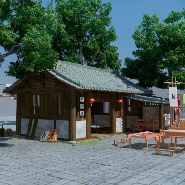 中式古建3D模型