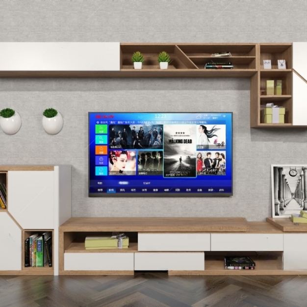 现代电视柜 壁柜组合3D模型