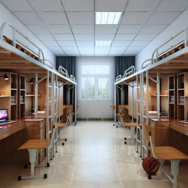 现代学校宿舍3D模型