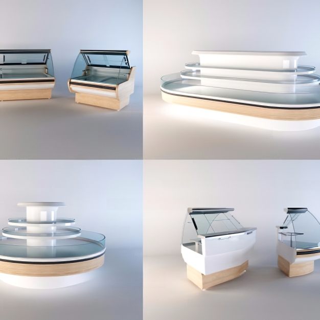 现代货柜 食品柜3D模型