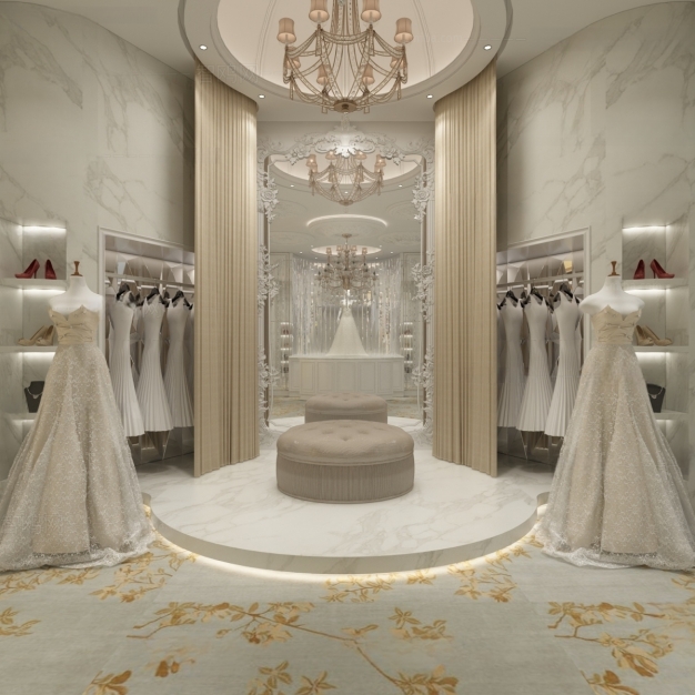 简欧婚纱店3D模型