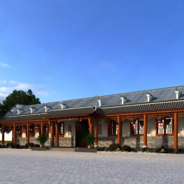 中式古建筑3D模型