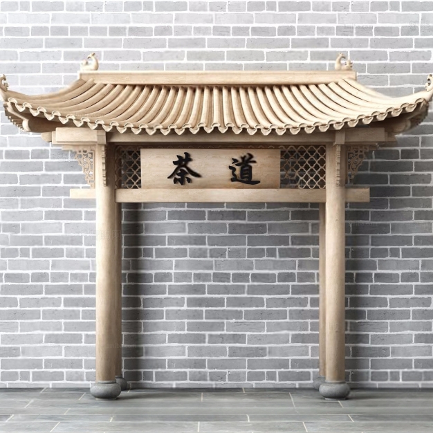 新中式屋檐构建3D模型
