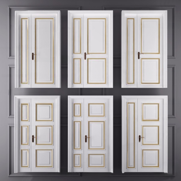 简欧门3D模型