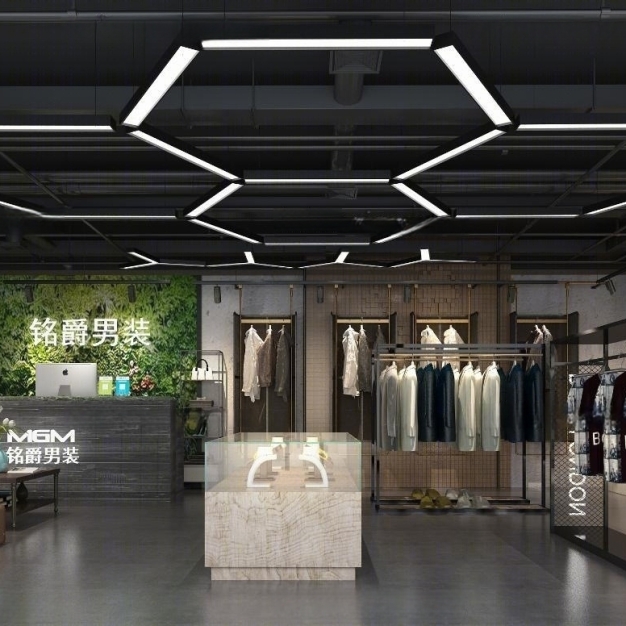 工业风服装店3D模型