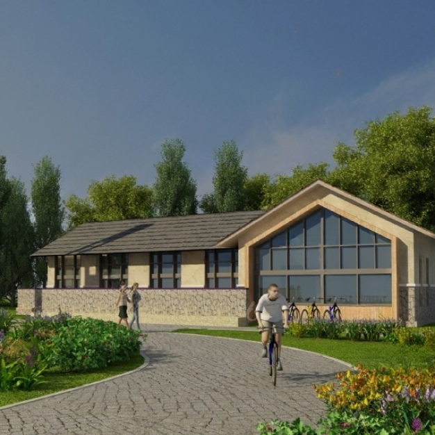 户外公园建筑3D模型