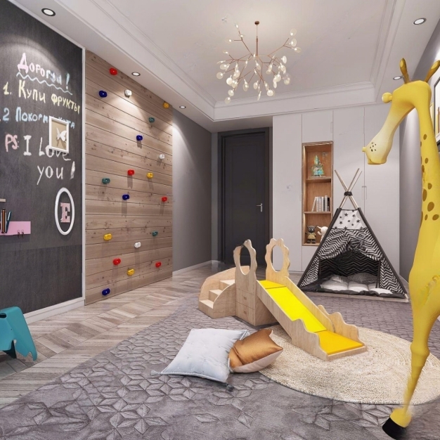 现代儿童活动室3D模型