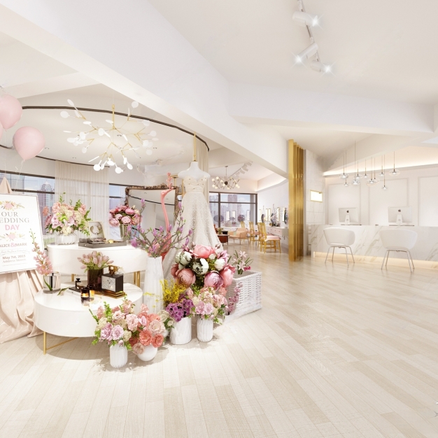现代婚纱摄影店3D模型
