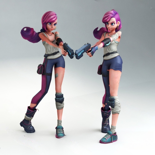 游戏角色3D模型