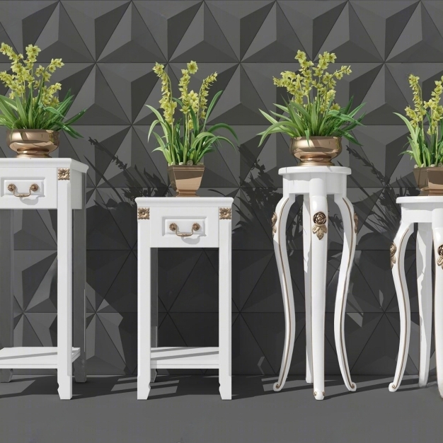 简欧植物架 花架3D模型