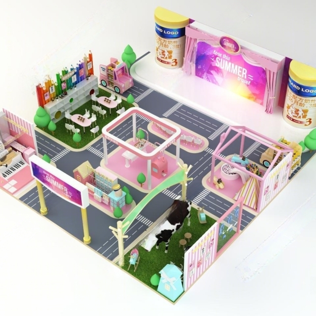  现代奶粉展厅3D模型