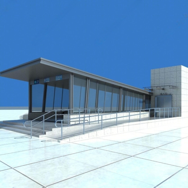 地铁站入口3D模型