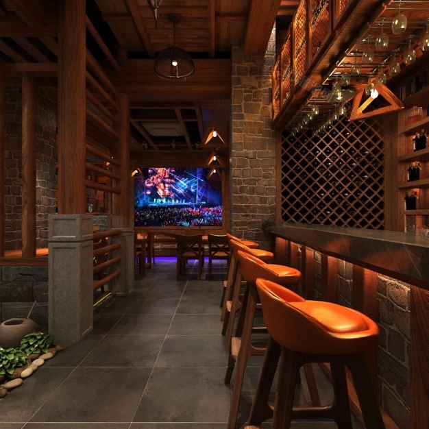 工业风酒吧3D模型