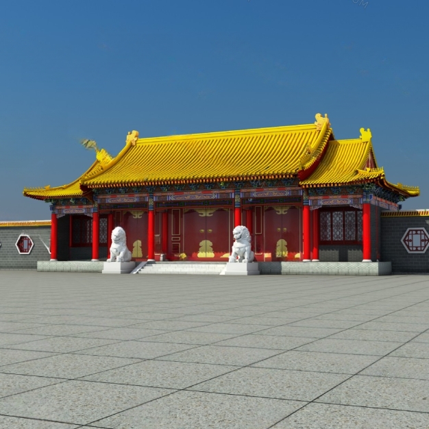 中式古建3D模型