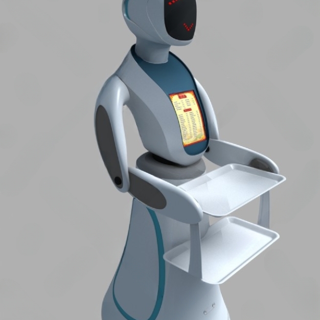 送餐机器人3D模型