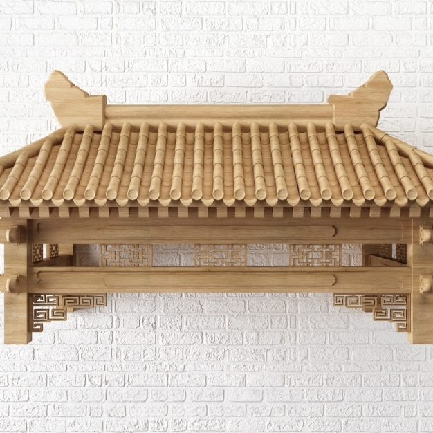 新中式屋檐3D模型