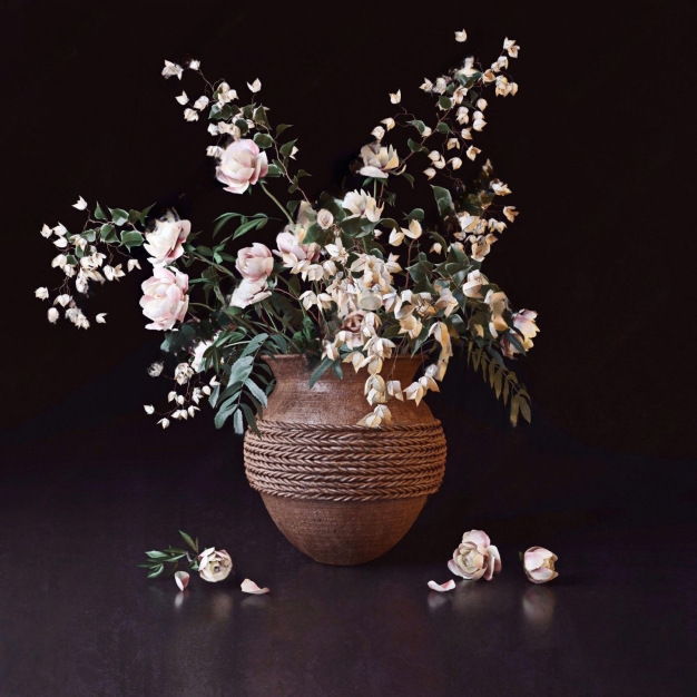 现代花艺摆件3D模型