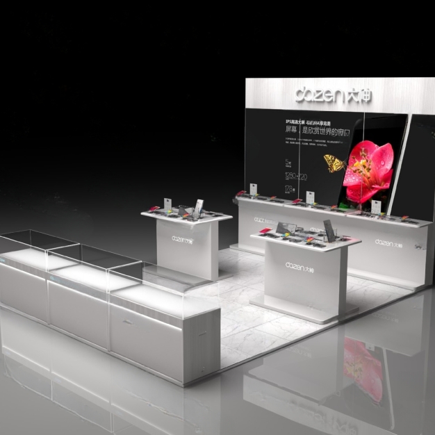 手机展柜  展架3D模型