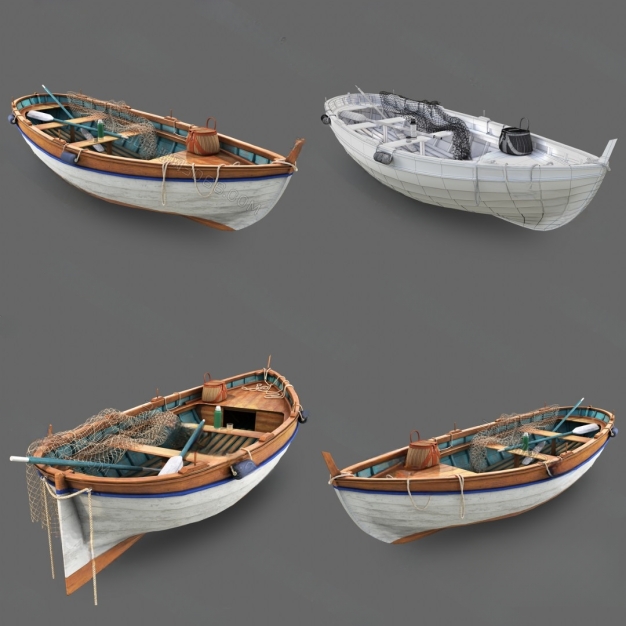 渔船3D模型