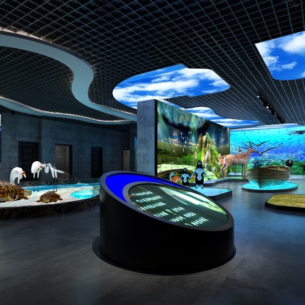 现代动物展厅3D模型