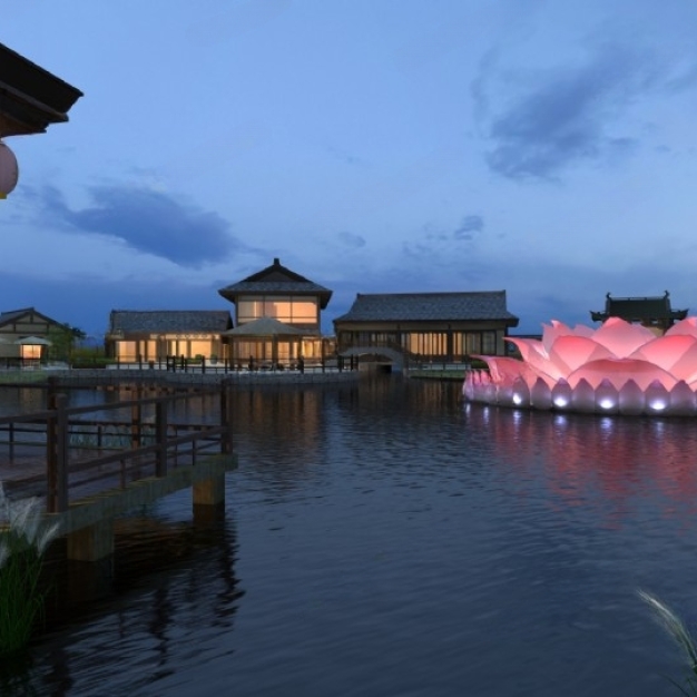 中式园林  庭院3D模型