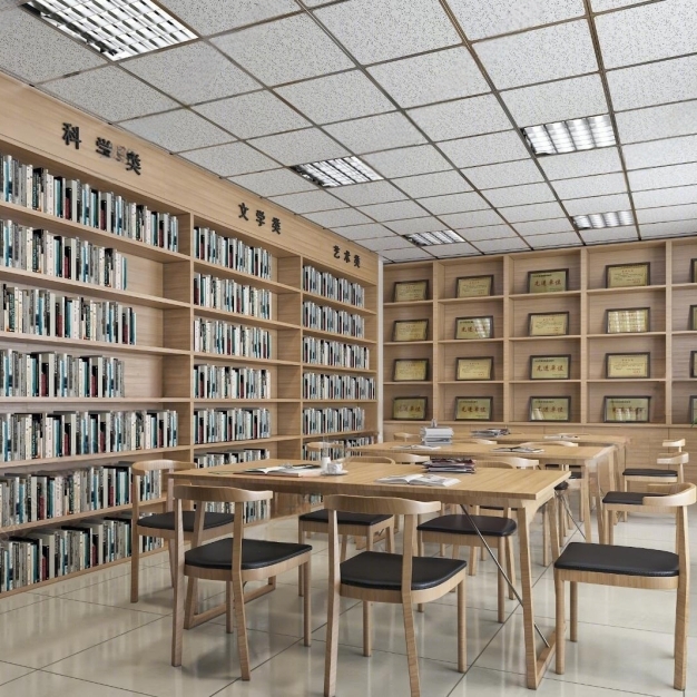 现代图书室3D模型
