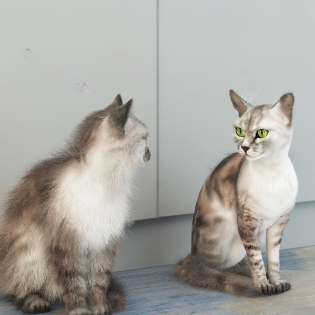 猫咪3D模型