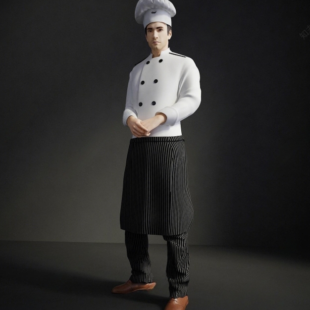 人物 厨师 3D模型