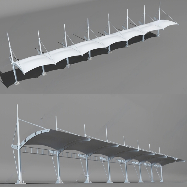 户外雨棚3D模型