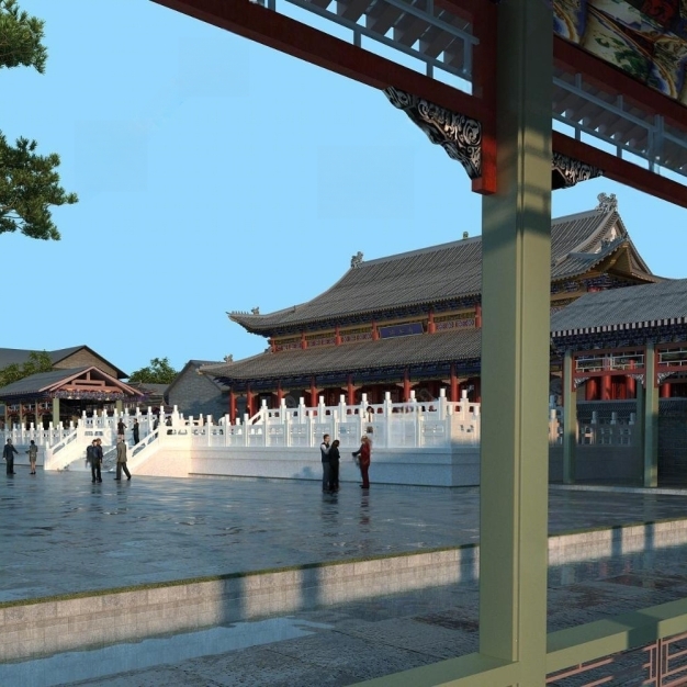 中式古建3D模型