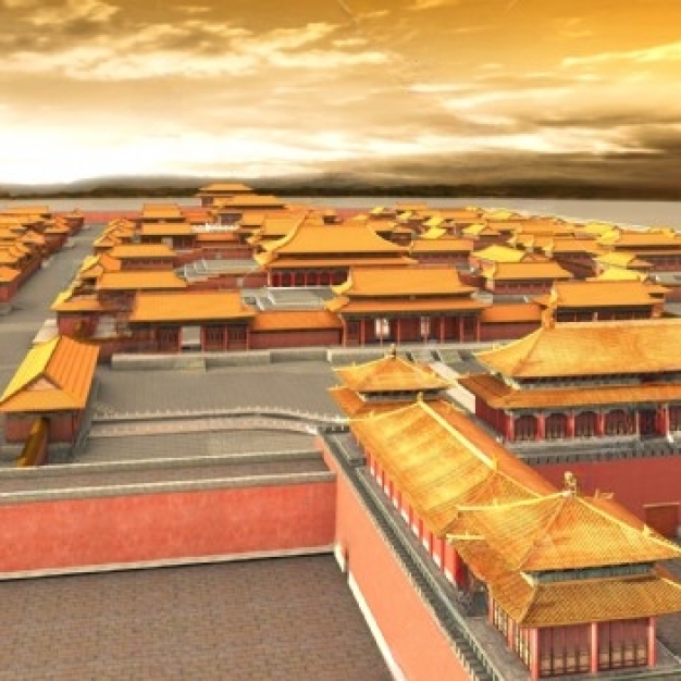 中式古建筑3D模型